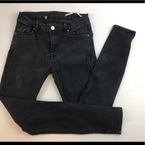 Zara Women Slim fit Mid-Rise Black Size 02 -b12